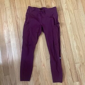 Lululemon Fast & Free Leggings 25” Size 8